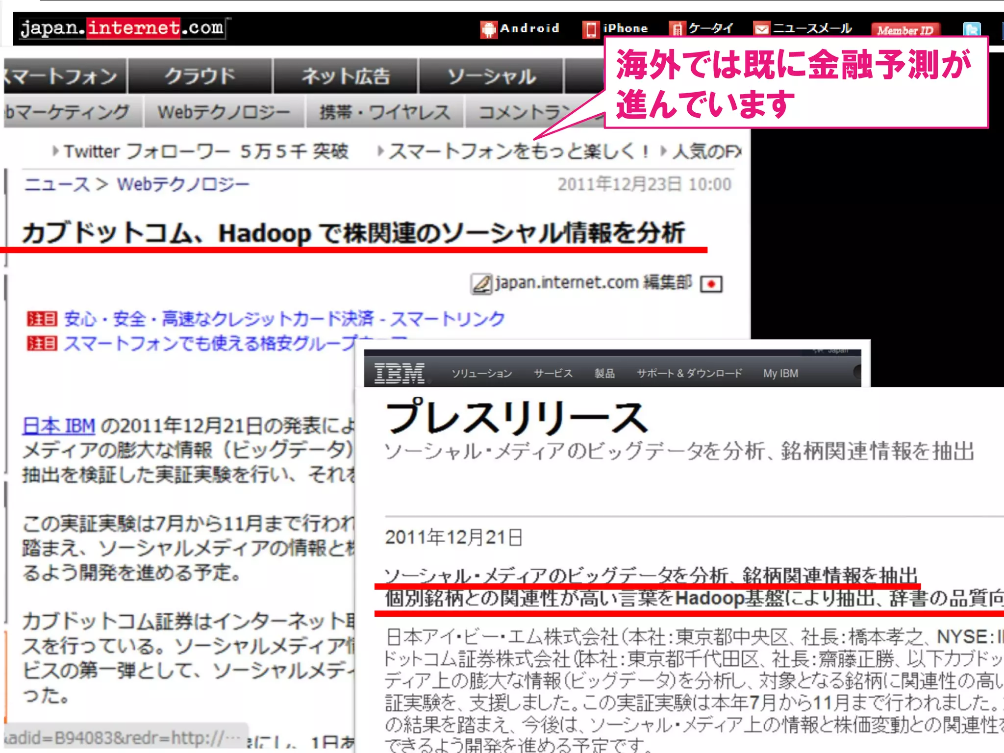 海外では既に金融予測が
進んでいます




       Copyright © 2000 – Hottolink Inc.
  76   All rights reserved
 