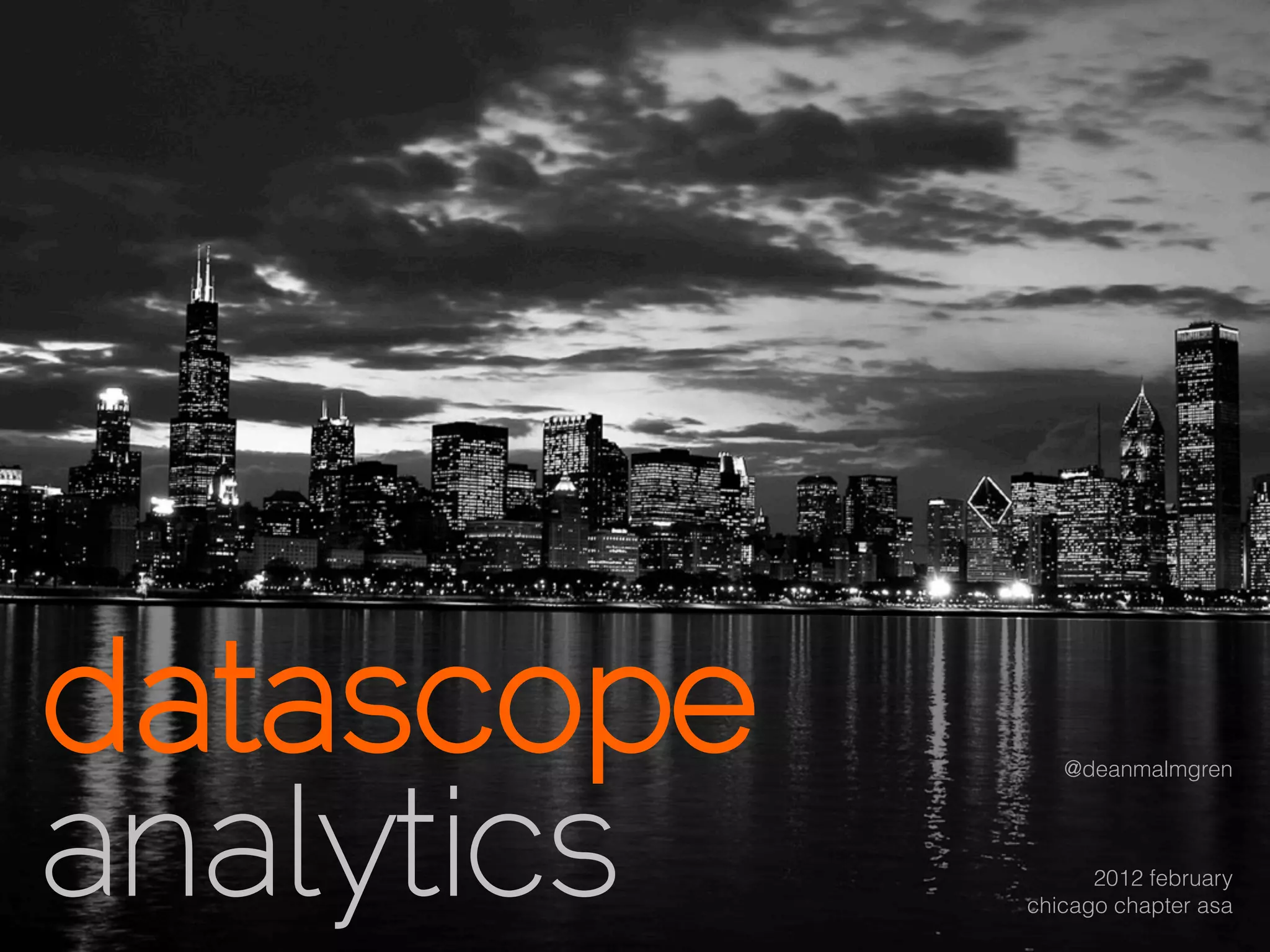 @deanmalmgren



      2012 february
chicago chapter asa
 