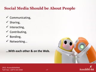 Social media accessibility: where are we today?
