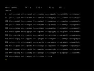 BASE COUNT  247 a  136 c  151 g  222 t ORIGIN  1  cgttatttaa ggtgttacat agttctatgg aaatagggtc tatacctttc gccttacaat  61  gtaatttctt ttcacataaa taataaacaa tccgaggagg aatttttaat gacttacgaa  121 ttaccaaaat taccttatac ttatgatgct ttggagccga attttgataa agaaacaatg  181 gaaattcact atacaaagca ccacaatatt tatgtaacaa aactaaatga agcagtctca  241 ggacacgcag aacttgcaag taaacctggg gaagaattag ttgctaatct agatagcgtt  301 cctgaagaaa ttcgtggcgc agtacgtaac cacggtggtg gacatgctaa ccatacttta  361 ttctggtcta gtcttagccc aaatggtggt ggtgctccaa ctggtaactt aaaagcagca  421 atcgaaagcg aattcggcac atttgatgaa ttcaaagaaa aattcaatgc ggcagctgcg  481 gctcgttttg gttcaggatg ggcatggcta gtagtgaaca atggtaaact agaaattgtt  541 tccactgcta accaagattc tccacttagc gaaggtaaaa ctccagttct tggcttagat  601 gtttgggaac atgcttatta tcttaaattc caaaaccgtc gtcctgaata cattgacaca  661 ttttggaatg taattaactg ggatgaacga aataaacgct ttgacgcagc aaaataatta  721 tcgaaaggct cacttaggtg ggtcttttta tttcta // 