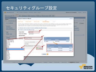 セキュリティグループ設定
 