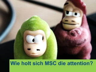 Wie holt sich MSC die attention?
 