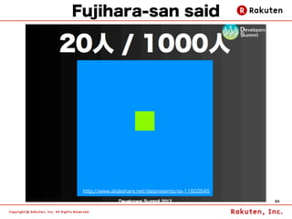 Fujihara-san said




 http://www.slideshare.net/daipresents/ss-11602645
                                                 ...