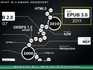 WHAT IS A EBOOK DESIGNER?




      Web for All, Web on Everything
 