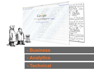 - Business
- Analytics
- Technical
 