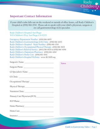 Gastrostomyfrench Color Code Guide.pdf Guide to Gastrostomy Tubes | PDF