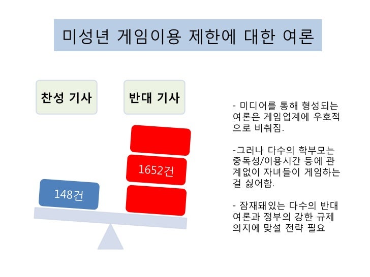 게임 규제 반대 '셧다운제' 등 온라인게임 규제 - 게임업계 '프레임 대결'에서 졌다 (제1회 게임편견타파 컨퍼런스 발표용)