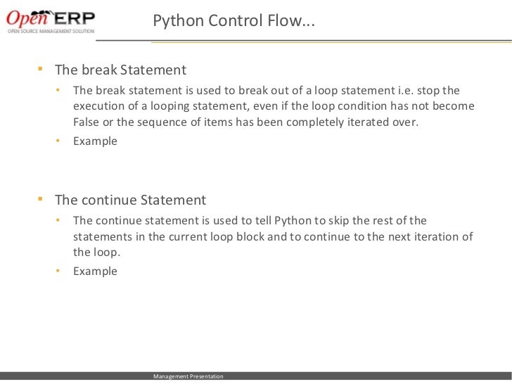 python outer how loop break in to Python Workshop