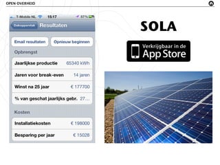 OPEN OVERHEID




                SOLA
 