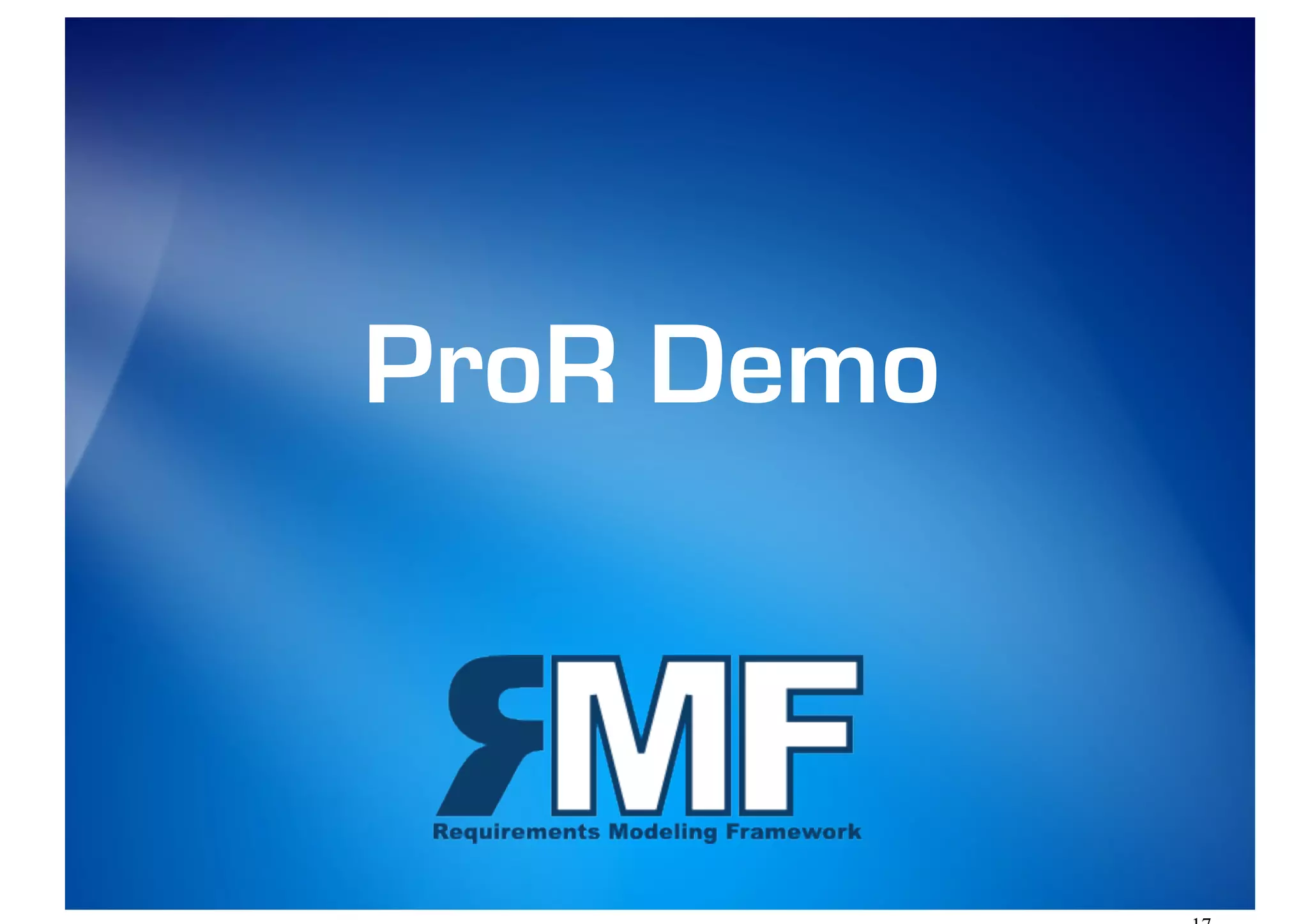 ProR Demo
 
