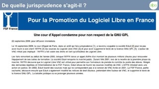 De quelle jurisprudence s'agit-il ?
 