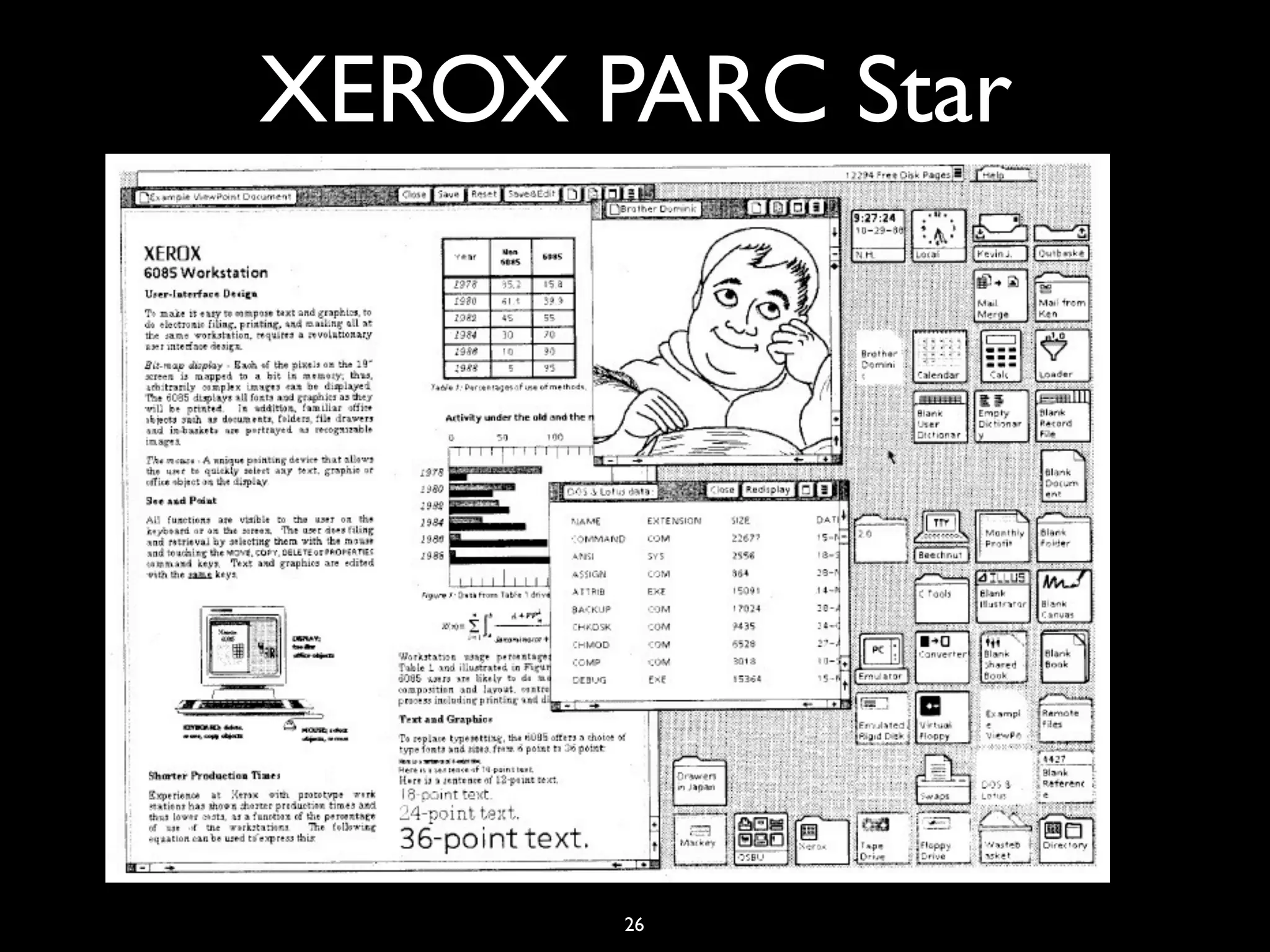 XEROX PARC Star
    (1981)




       26
 