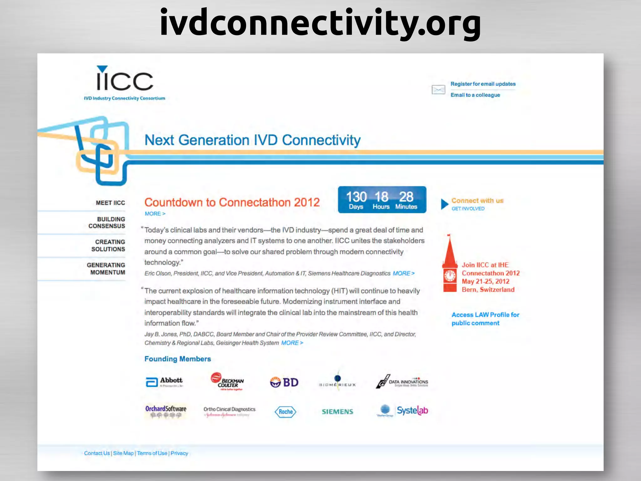 ivdconnectivity.org	
 