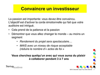 Convaincre Un Investisseur Votre Presentation Sommaire
