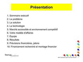 Convaincre Un Investisseur Votre Presentation Sommaire