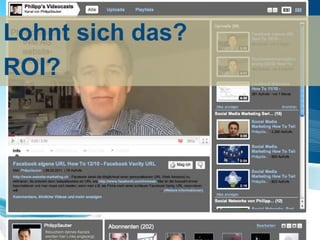 Lohnt sich das?
ROI?
 