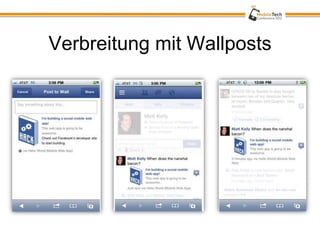 Verbreitung mit Wallposts
 