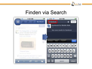 Finden via Search
 