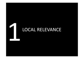 HYPOTHESIS 1



LOCAL RELEVANCE
 