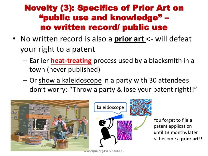 Patentability requirement on novelty
