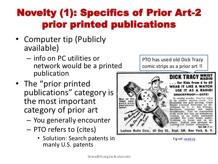 Patentability requirement on novelty