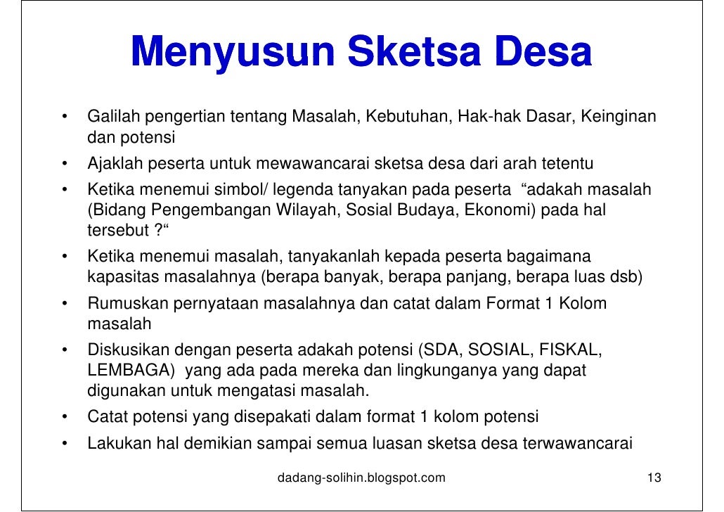 Strategi Perencanaan Desa 13362288