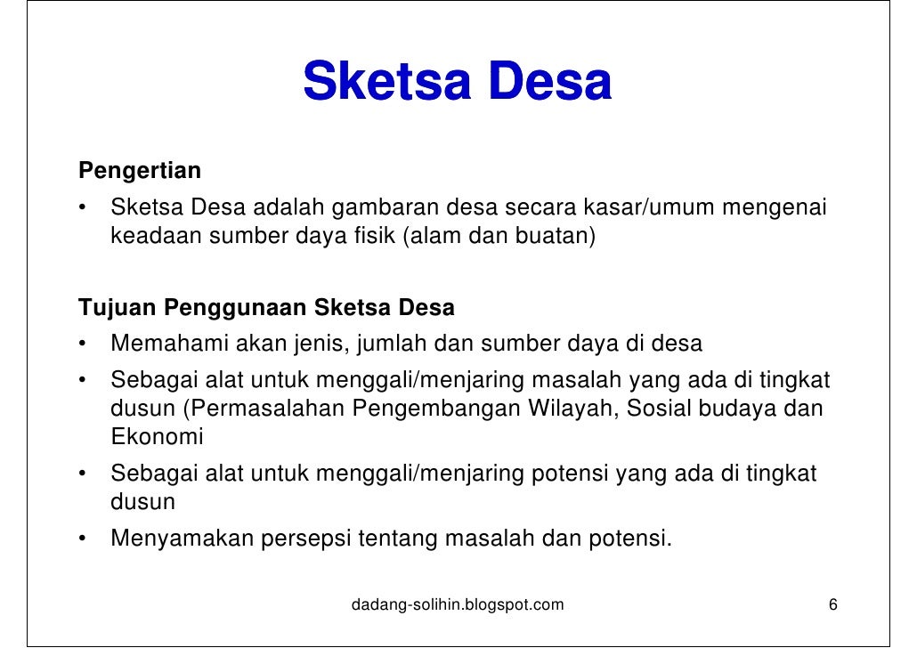 Strategi Perencanaan Desa 13362288