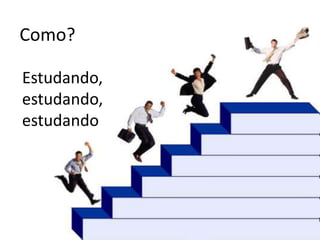 Como?

Estudando,
estudando,
estudando
 