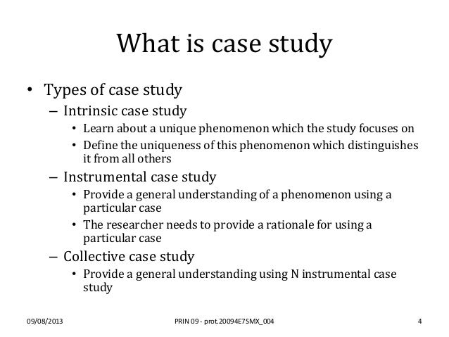 explain the meaning of case study research