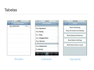Tabelas




     Simples   Indexada   Agrupada
 