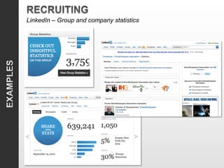 LinkedIn – Group and company statistics
 