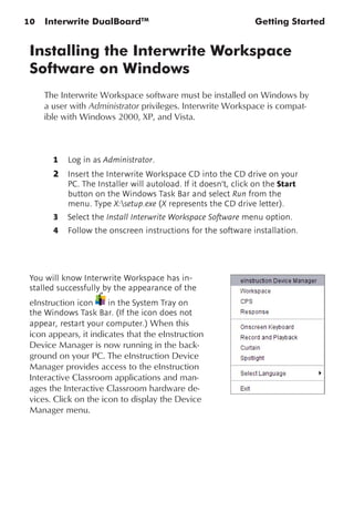 manual lousa interativa interwrite dual board | PDF
