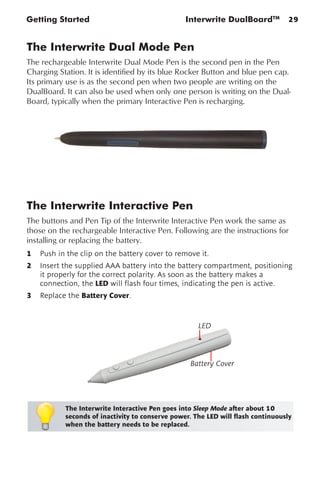 manual lousa interativa interwrite dual board | PDF