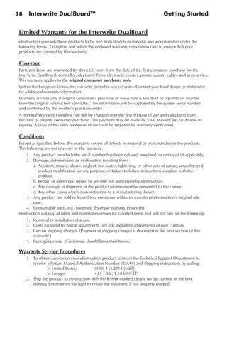 manual lousa interativa interwrite dual board | PDF