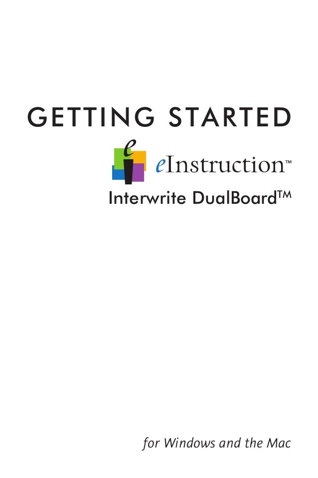 interwrite Dual-Board-Software