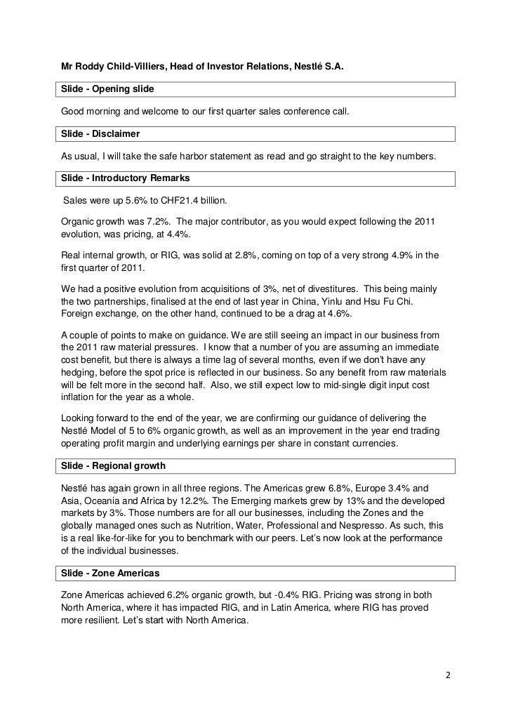 2012 04 20 Q1 sales conference call transcript