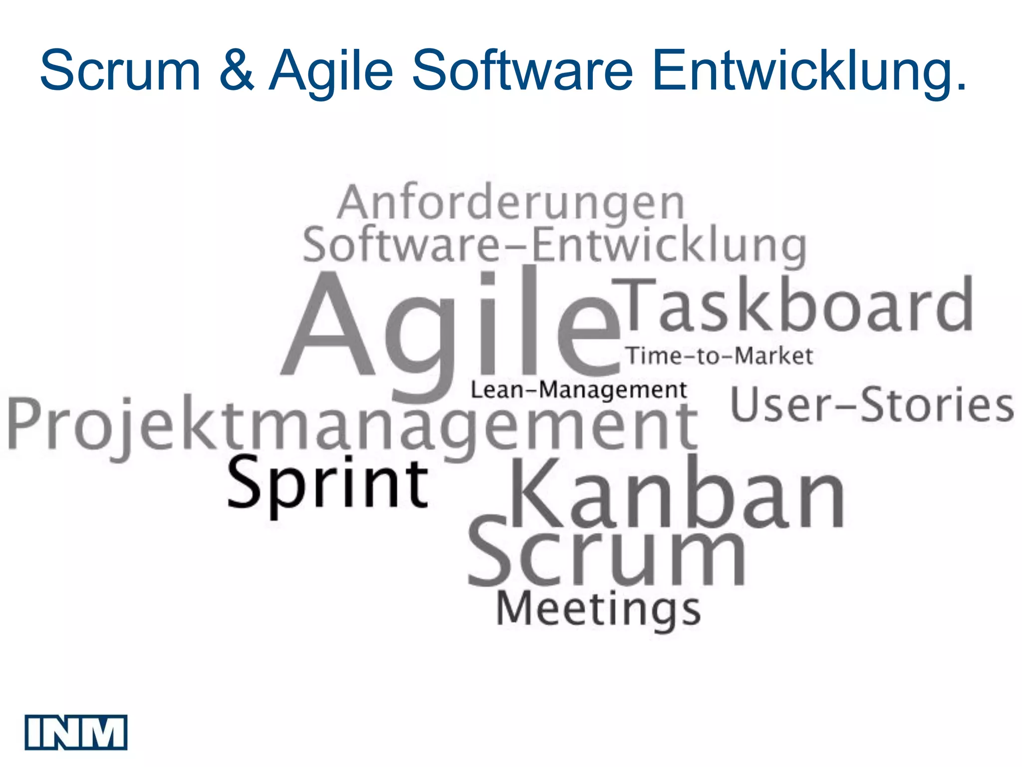 Scrum & Agile Software Entwicklung.
 