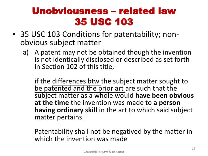 Novelty to Nonobviousness