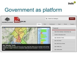 Government as platform
 