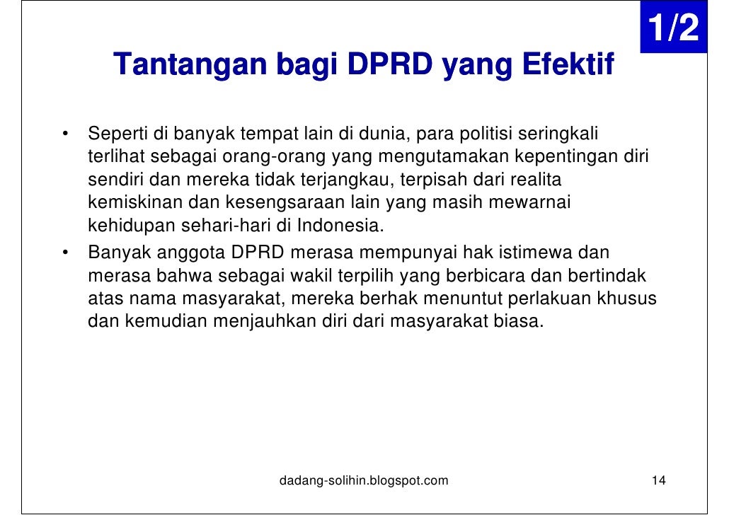 Peranan Dprd Dalam Penyusunan Perda