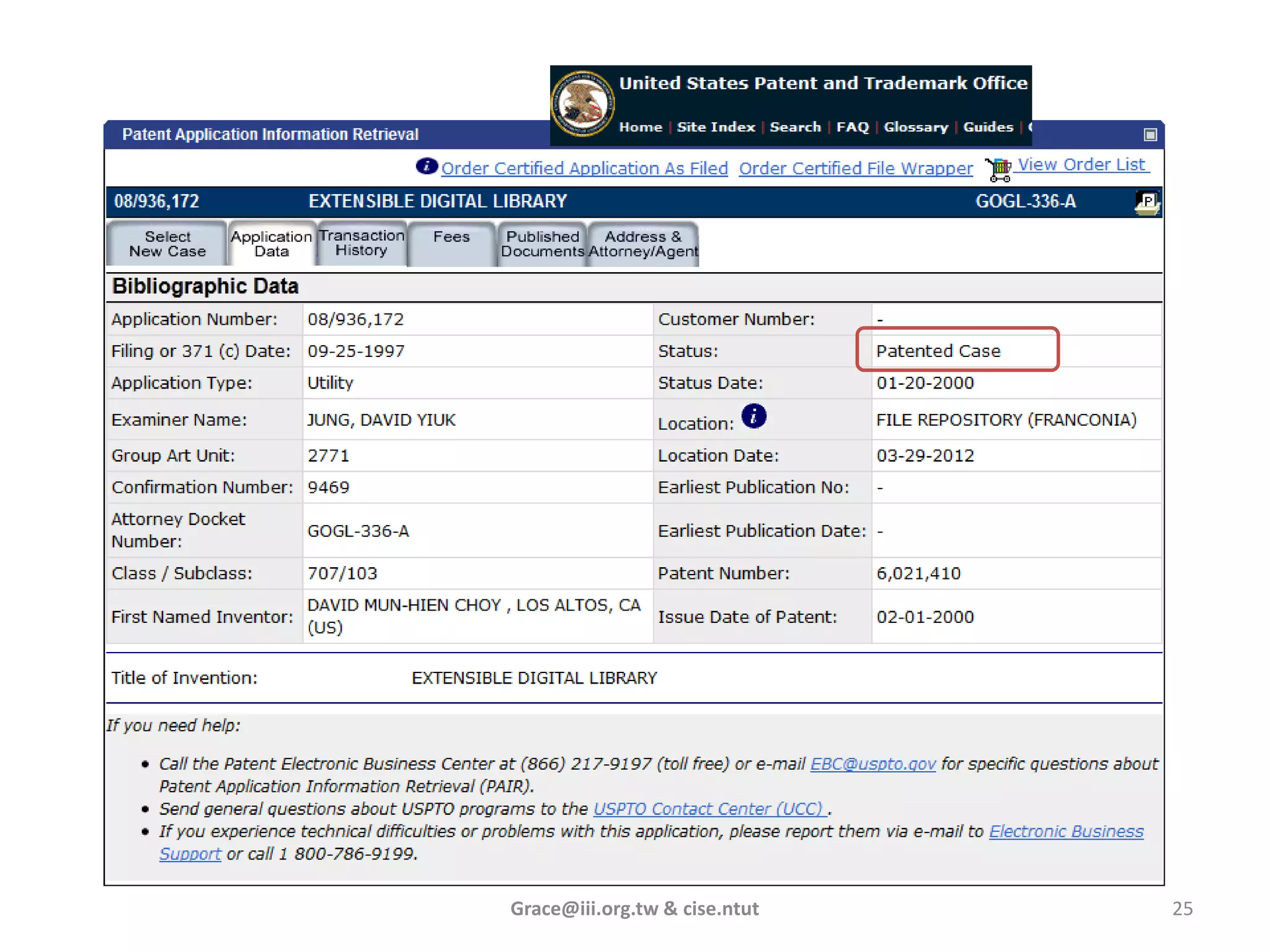 Grace@iii.org.tw & cise.ntut   25
 