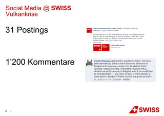 Social Media @ SWISS
Vulkankrise

31 Postings


1’200 Kommentare




15   |
 