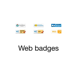 Web badges
 
