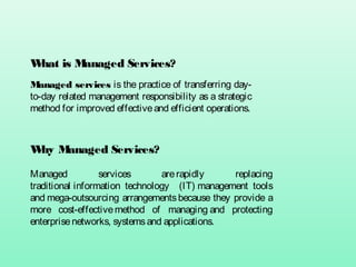 Managed Services - Explained | PPT