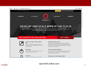openshift.redhat.com   24
 
