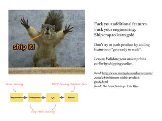 Lesson
 Learned

Your Team




            #swsoﬁa – @andreasklinger
 