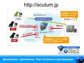 http://scutum.jp




@cakephper / @ichikaway http://d.hatena.ne.jp/cakephper
 
