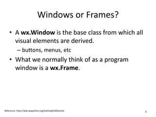 wxPython and wxFormBuilder | PPT