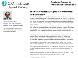 Asociación Peruana de
Profesionales en Inversiones
 