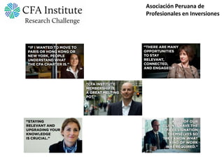 Asociación Peruana de
Profesionales en Inversiones
 